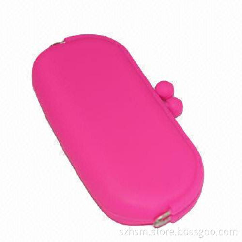 Fashion Simple Silicone Eyeglass Pouches, Various Colors are Available
